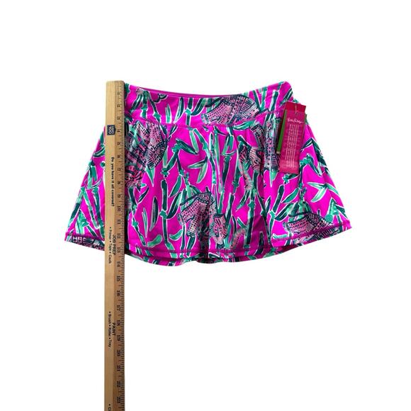 Lilly Pulitzer Luxletic Aila Meryl Nylon Skort Sz S Mandevilla Pink Extra Lucky - Picture 6 of 12